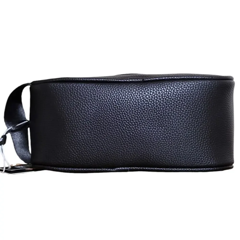 True Religion Travel Bag Dopp Kit Black Faux Leather Horseshoe Logo Shaving Kit - Picture 6 of 8